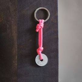 Keychain - The Colorful - Neon pink - Le Sou Français