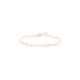BOUNTY bracelet de cheville perles d'eau douce noeuds fuchsia - Olivolga Bijoux
