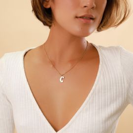 MYSELF "C"short necklace - Olivolga Bijoux