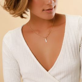 MYSELF "I"short necklace - Olivolga Bijoux