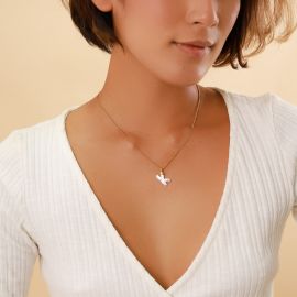 MYSELF "K"short necklace - Olivolga Bijoux