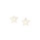 SIRIUS boucles d'oreilles poussoir étoile nacre blanche - Olivolga Bijoux
