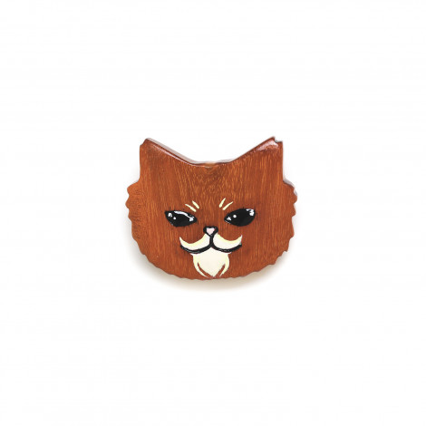 ginger cat brooch "Le chat"
