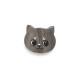 grey cat brooch "Le chat" - Nature Bijoux