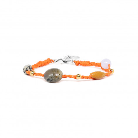 bracelet tressé orange "Petit poucet"