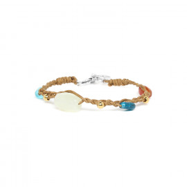 khaki braided bracelet "Petit poucet" - Nature Bijoux
