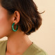 green creoles earrings "Creoles" - Nature Bijoux