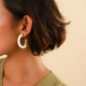 natural tamarind creoles earrings "Creoles" - Nature Bijoux