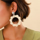 natural tamarind flower post earrings "Dako" - Nature Bijoux