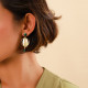 green post earrings "Les barbades" - Nature Bijoux