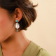 turquoise post earrings "Les barbades" - Nature Bijoux