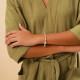 bracelet tressé blanc "Petit poucet" - Nature Bijoux