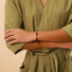 bracelet tressé grenat "Petit poucet" - Nature Bijoux