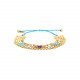 BELEM bracelet chaine macramé bleu "Les complices" - Franck Herval