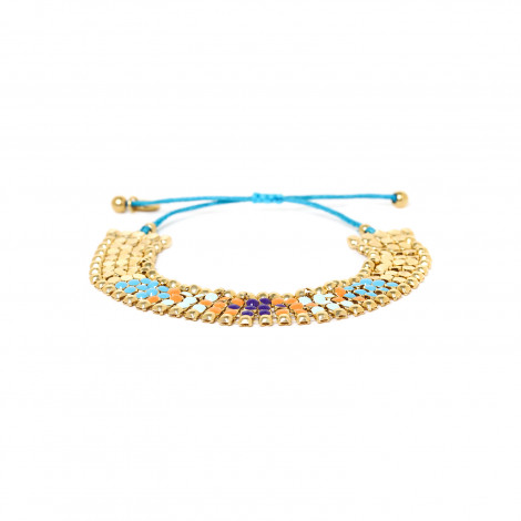 BELEM bracelet chaine macramé bleu "Les complices"