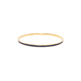 BANGLES round thin bangle with enamel lapiz "Les complices" - Franck Herval