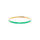 BANGLES round embossed bangle with enamel green "Les complices" - Franck Herval