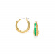 UVITA green creole earrings "Les inseparables" - Franck Herval