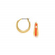 UVITA orange cerole earrings "Les inseparables" - Franck Herval