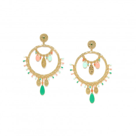 SISSI "gypsy" earrings green "Les radieuses"