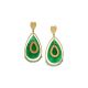 VERA XL post earrings green "Les radieuses" - Franck Herval