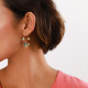 SAMARA creole earrings turquoise "Les inseparables" - Franck Herval