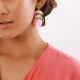 DOLI boucles d'oreilles poussoir 3 éléments lilas "Les radieuses" - Franck Herval