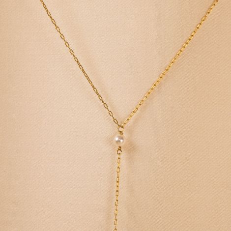LUZ Y necklace pearl pendant