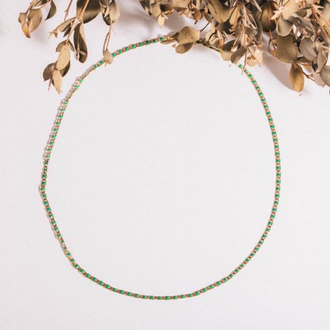 GRACIA green enameled chain M