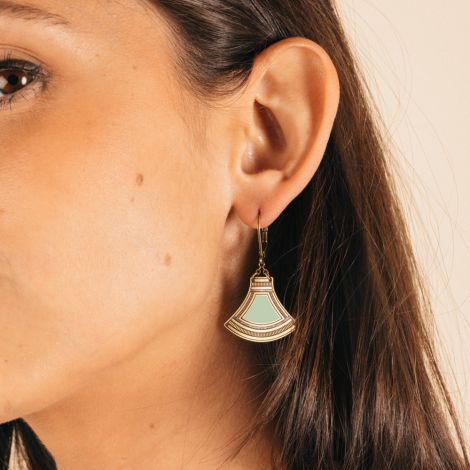MASSAI light green earrings