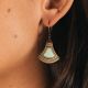 MASSAI light green earrings - Amélie Blaise