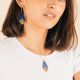 PHYSALIS klein blue short necklace - Amélie Blaise