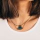 MASSAI blued short necklace - Amélie Blaise