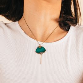 PIVE blue color short necklace - Amélie Blaise