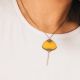 PIVE yellow color short necklace - Amélie Blaise