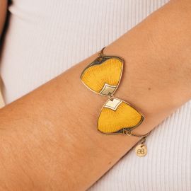 Bracelet jaune PIVE - Amélie Blaise