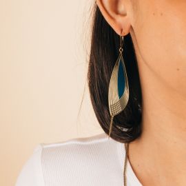 PETALES blue earrings - Amélie Blaise