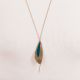 PETALES blue long necklace - Amélie Blaise