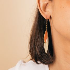 Boucles d'oreilles tomette MASQUES - Amélie Blaise