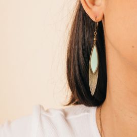 MASQUES light green earrings - Amélie Blaise