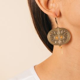 Petite Pomme brass earrings - Amélie Blaise