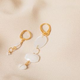 ISANA Silverite and moonstone earrings - Rosekafé