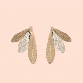 Feathers M03 earrings - Christelle dit Christensen
