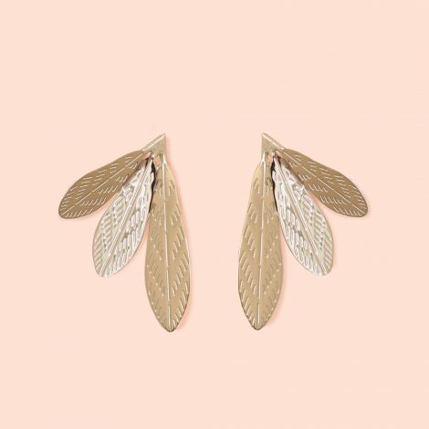 Feathers M03 earrings