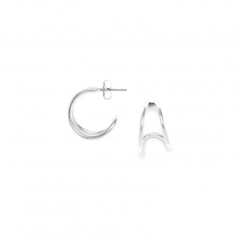 width creolesearrings silvered "Accostage"