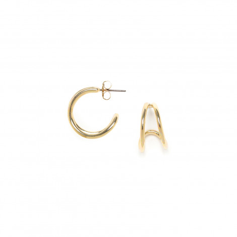 width creoles earrings golden "Accostage"