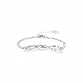 silvered chain bracelet "Accostage" - Ori Tao