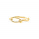 bracelet rigide à ressort doré "Accostage" - Ori Tao