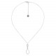 silvered necklace with pendant "Accostage" - Ori Tao