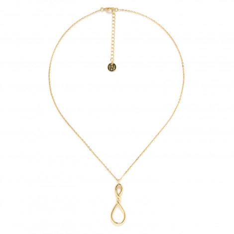 golden pendant necklace "Accostage"